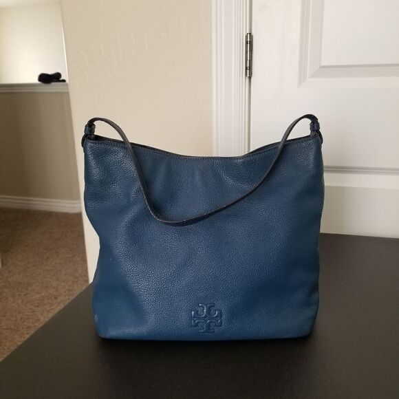 Tory Burch Theta Leather Tote - Picture 1 of 9